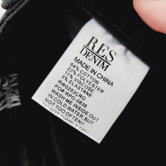 Revolve Res Denim Trash Queen Skinny Mid  Rise Black 28 - Picture 10 of 13